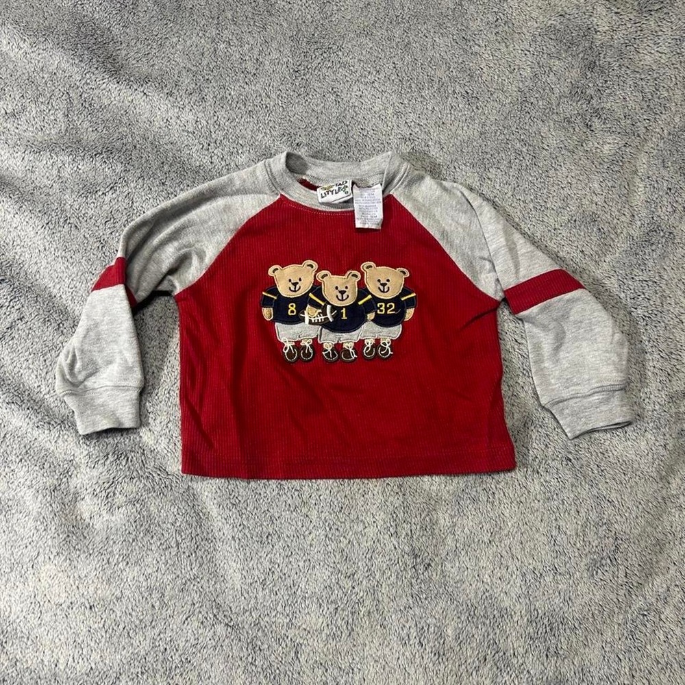 Tad Little Football Teddy Bears Long Sleeve Shirt 18M